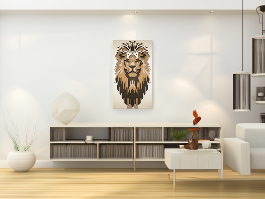 Leeuwenkop Wanddecoratie