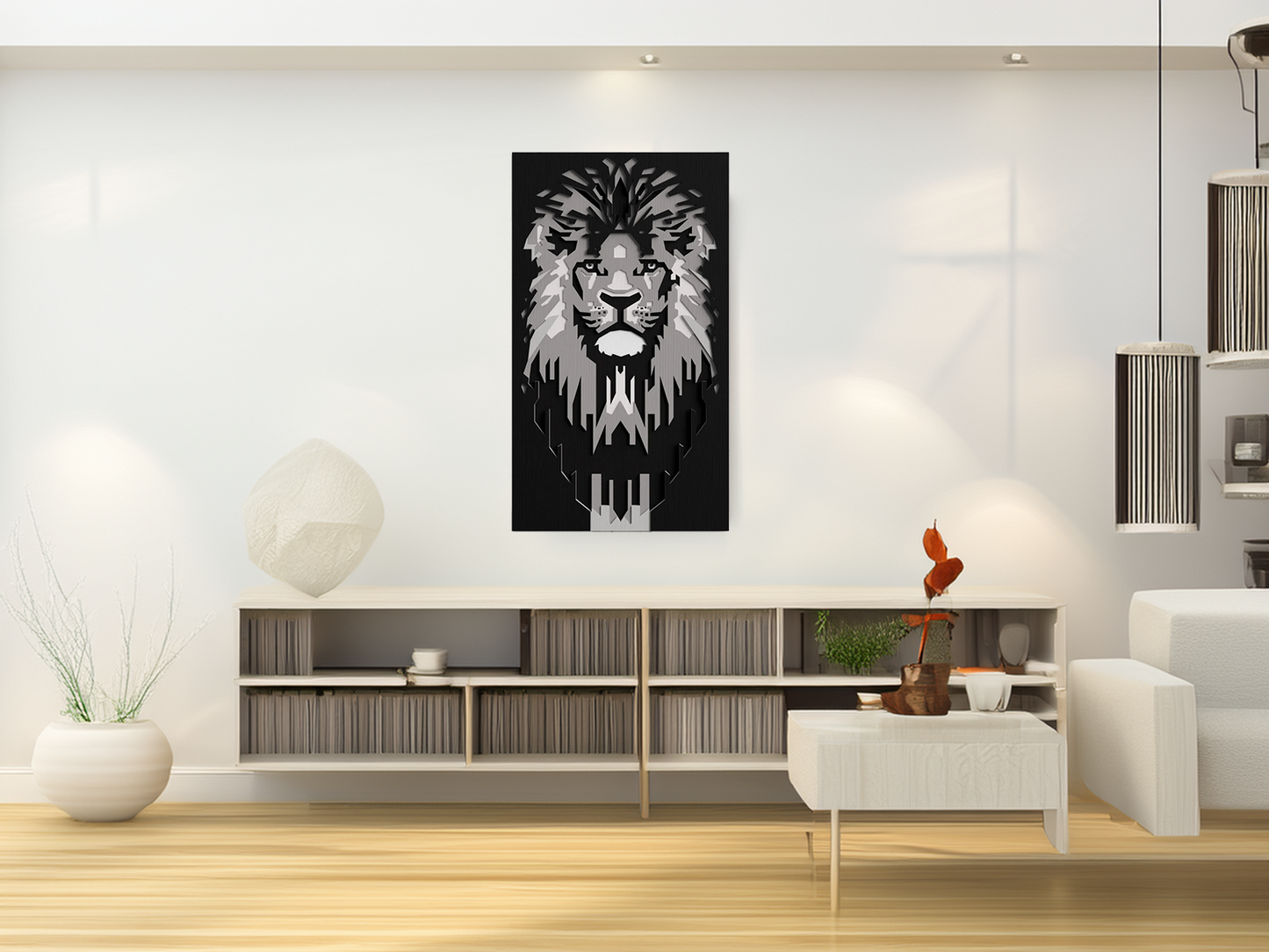 Leeuwenkop Wanddecoratie