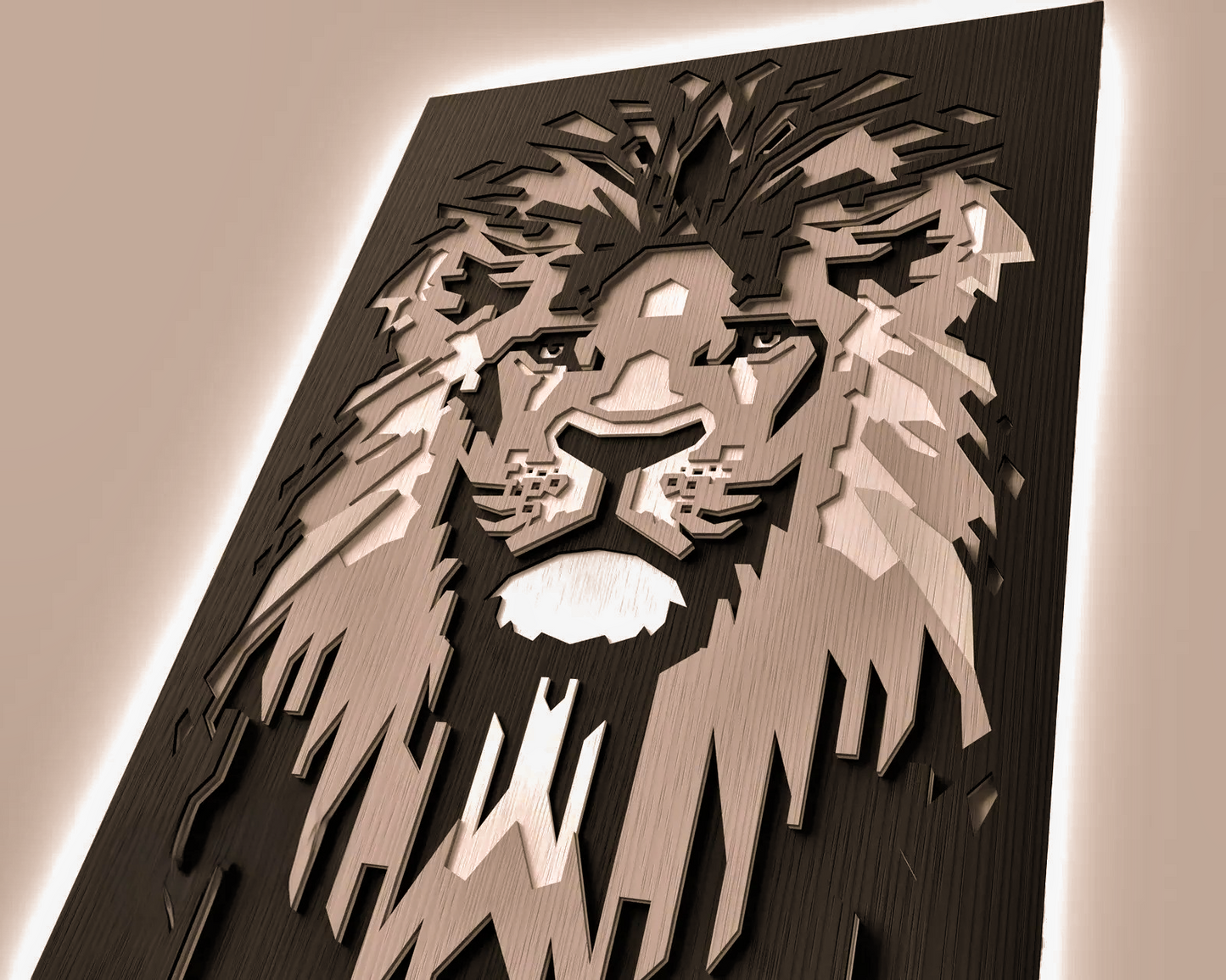 Leeuwenkop Wanddecoratie